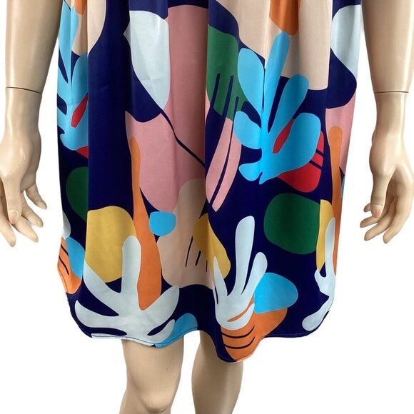 Crosby By Mollie Burch Size XS Sleeveless Dress NWOT Multicolor Abstract Print‎ - Picture 9 of 9